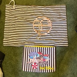 Henri Bendel laundry bag and wet bikini bag